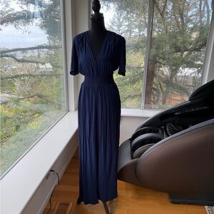 Aritzia Wilfred Navy Illana Jumpsuit, XXS